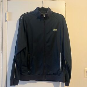 Lacoste SPORT Navy Zip-Up Track Jacket